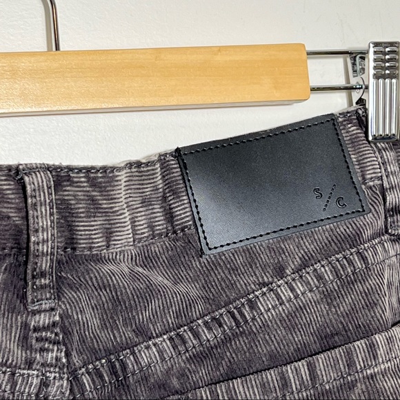 UO Standard Cloth Men's Gray Corduroy Skinny Tapered Pants - Picture 7 of 11